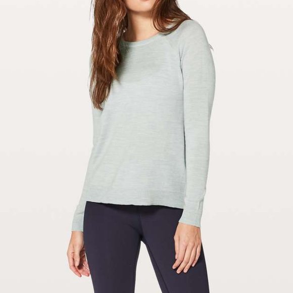 lululemon athletica Sweaters - Lululemon Tied to You Sweater - Blue-Gray